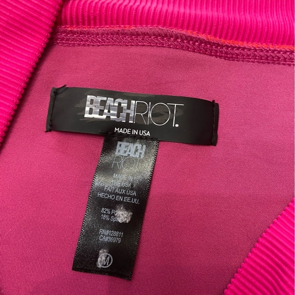 New! Beach Riot Emmy be mine colorblock high waisted bottom 24889 - Picture 6 of 11